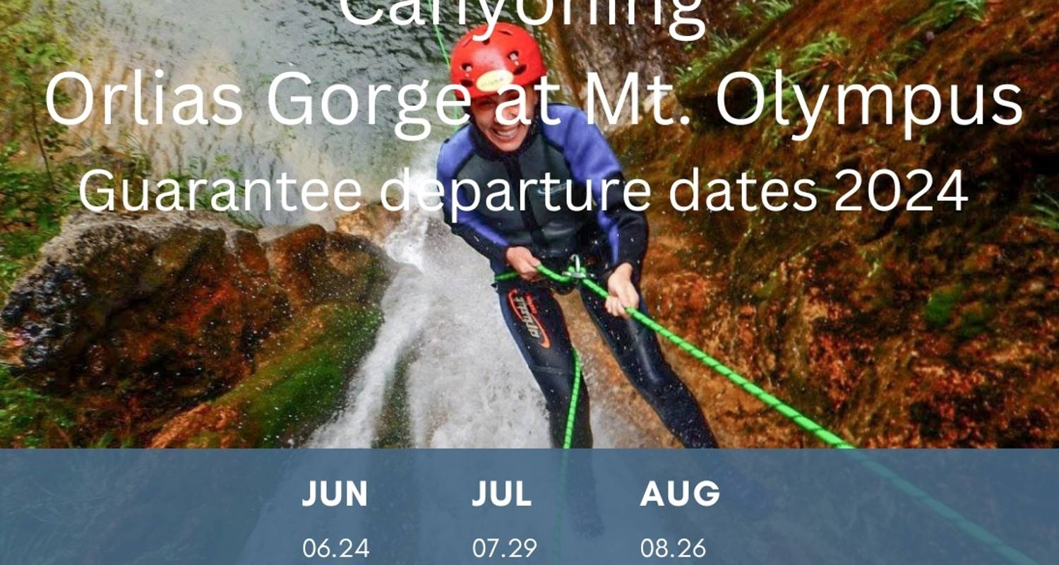 Canyoning in de Orliakloof bij de Olympus - Greek Adventure