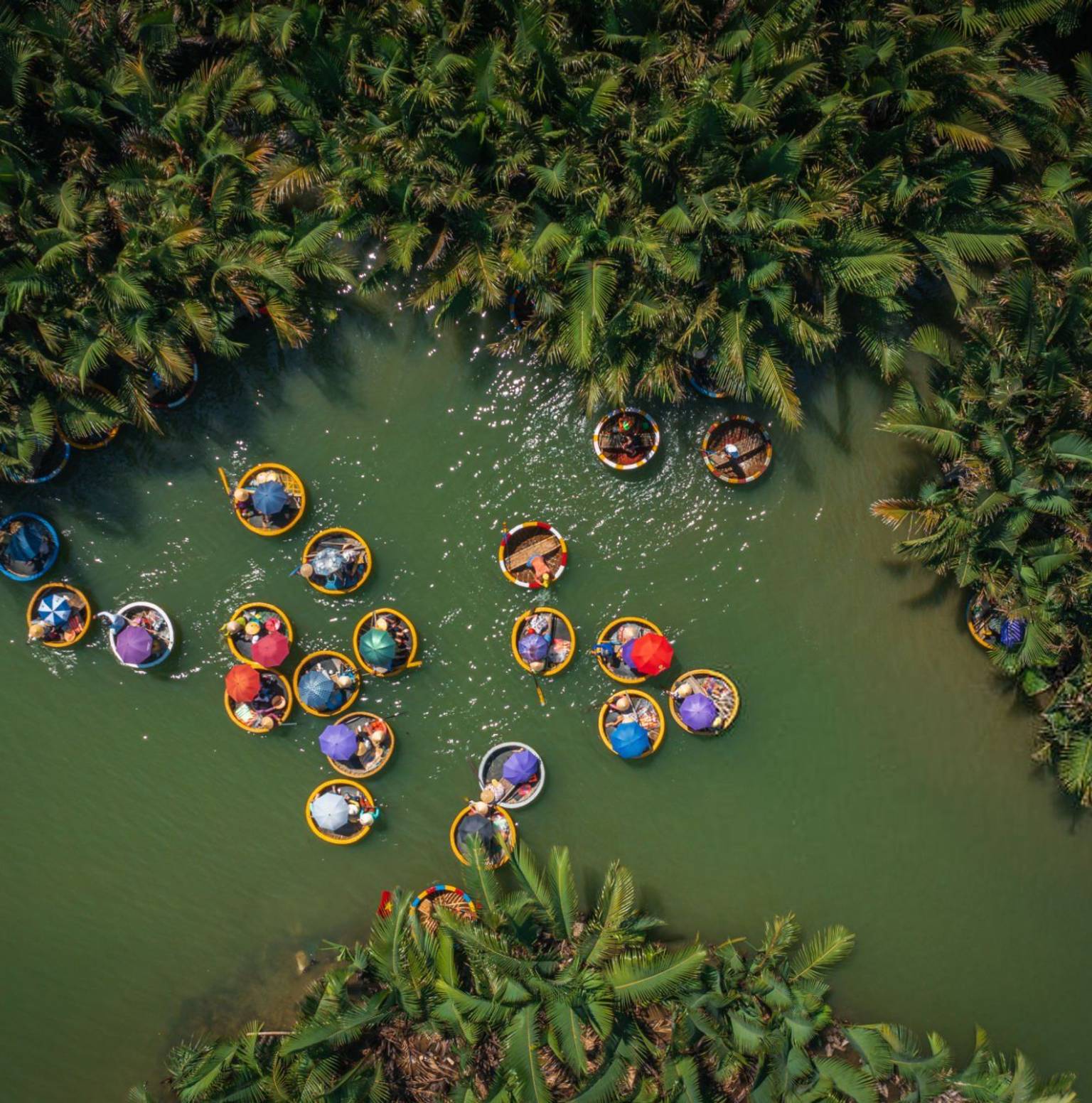 Coconut forest - Hoi An ancient town - Boat ride - Release flower lantern (B/L) Group Tour — Cam Thanh