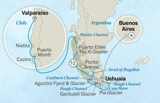 Chilean Fjords & The Glaciers of The Beagle Channel 2027 - 13 Days Tour