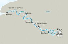Circuit Les points forts de la Normandie et de la Seine avec les points forts de Paris