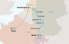 Circuit Les hauts lieux du Rhin avec Paris 2027 - 11 jours (from Bâle to Paris)