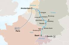 Circuit Les hauts lieux du Rhin avec Paris 2027 - 11 jours (from Zurich to Paris)