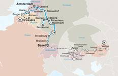 Circuit Rhin et Moselle romantiques avec Bruges et les merveilles de la Suisse et de l\'Autriche 2027 - 32 jours (from Bruxelles to Vienne)