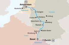 Circuit Les hauts lieux du Rhin avec Amsterdam 2027 - 10 jours (from Amsterdam to Zurich)