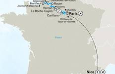 Circuit Les points forts de la Normandie et de la Seine avec la Côte d\'Azur