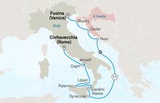 Adriatic, Sicily & the Amalfi Coast 2028 - 12 Days (from Civitavecchia to Venice) Tour