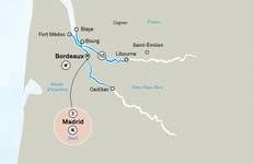 Schöner Bordeaux mit Madrid Reise