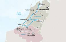 Circuit Moulins à vent, tulipes et délices belges avec Bruges 2026