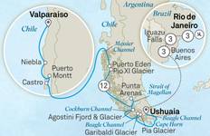 Circuito Tesoros de Sudamérica con Fiordos Chilenos - Viaje en Crucero y por Tierra 2027