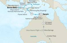 Treasures of Komodo, Sulawesi & The Ghan - Cruise & Land Journey Tour