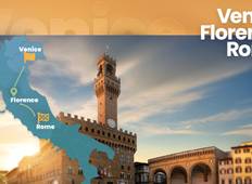 Venice, Florence and Rome escorted small group by train Tour