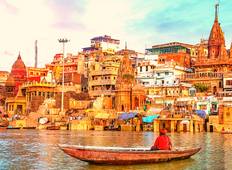 Eine privat geführte Luxusreise nach Varanasi (ab Mumbai etc. mit Flügen): Spaziergänge zum Kulturerbe, Bootsfahrten, Sarnath, Abend-Aarti und mehr Rundreise