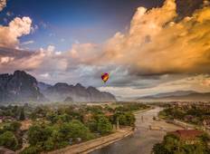 Exotische Laos Sightseeing Tour van Luang Prabang via Vang Vieng naar Vientiane-rondreis