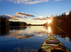 Ontdek twee nationale parken door te kanoën en te wandelen, 80-100 km-rondreis