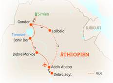 Äthiopien: Höhepunkte im Norden Rundreise
