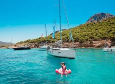 Sailing around Greek islands of Saronic Gulf Tour