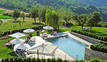 Circuit gastronomique à vélo électrique en libre-service dans la région du Barolo