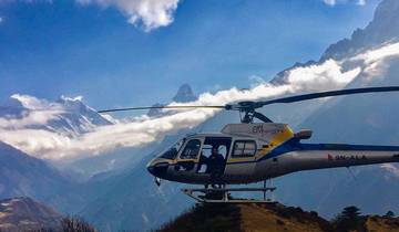 4 heures d'hélicoptère pour l'Everest via Lukla, Syangboche et Kalapathar