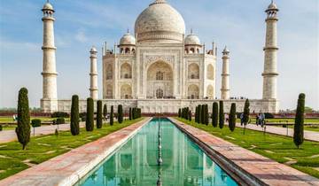 Circuito Circuito privado nocturna al Taj Mahal en Agra desde Delhi