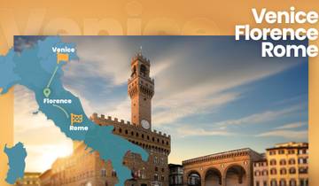Venice, Florence and Rome escorted small group by train Tour