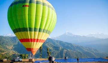 Luchtballonvaren in Pokhara