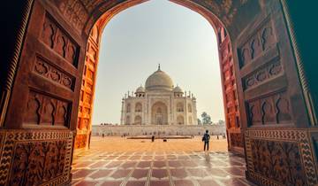 Goldenes Dreieck mit Taj Mahal bei Sonnenuntergang/Sonnenaufgang, Delhi, Agra & Jaipur 6 Tage Rundreise