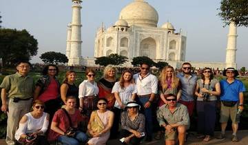 Circuit de luxe au Taj Mahal avec safari animalier au départ de Delhi