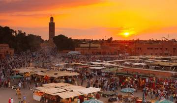 Circuit privé de 6 jours : Marrakech, Essaouira, et excursion dans le désert à Fes circuit