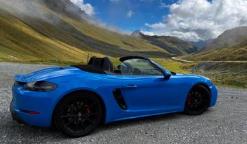 Summer Swiss Alps Drive in a Porsche to Italy: Pre-set sat-nav guided Tour