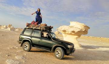 Cairo: 3 Days Bahariya Oasis + Camping in the white desert with Round Trip PRIVATE Transfers Tour