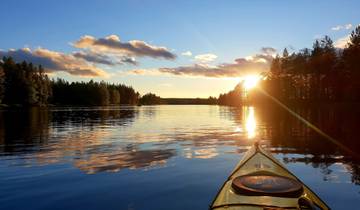 Discover two national parks by canoeing and hiking, 80-100 km Tour