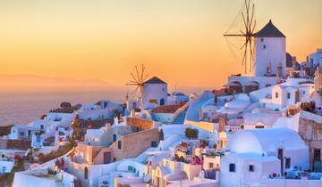 Circuito de 5 días por Siros y Santorini, una mezcla de arquitectura cicládica y veneciana