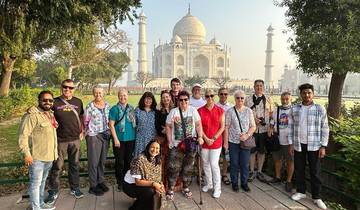Visite privée de nuit du Taj Mahal et d\'Agra au départ de Delhi circuit