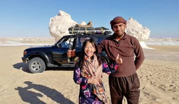 Camping in the White & Black Deserts (Bahariya Oasis) & Cairo Private Transfer Tour