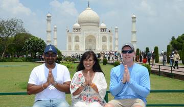 Au départ de Jaipur : Visite privée le même jour du Taj Mahal et du Fort d'Agra
