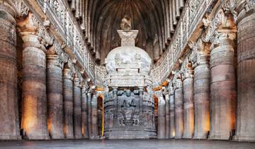 3-Day Private Trip to Ajanta Ellora Caves From Delhi with Flights