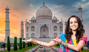 Visite du Taj Mahal et du fort d'Agra, tout compris, au départ de Delhi