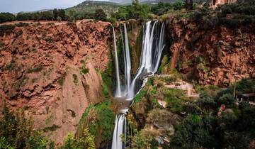 Au départ de Marrakech : Trek guidée et excursion en bateau aux cascades d\'Ouzoud circuit