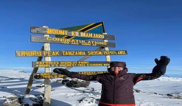 8 days Climbing via Marangu Route  + 2 Nights’ Hotel