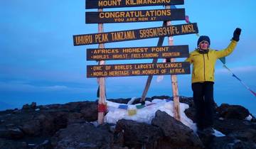 Circuito Escalada al Kilimanjaro por la Ruta Lemosho 8 Días + 1 día de estancia en hotel