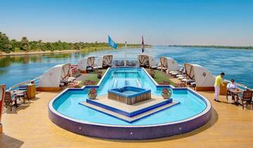 7 jours ( Pyramides de Gizeh, Musée GEM, Le Caire, Assouan - Abou Simbel, Croisière sur le Nil - Louxor ) & Train couchette aller-retour circuit