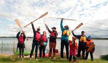 Canoe Expedition for families  in Finnish Lapland Tour