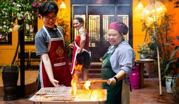 Cours de cuisine en petit groupe avec visite du marché : Cueillette gratuite, livre de recettes, vin à volonté et bien plus encore !