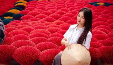 From Hanoi: Incense, Conical Hat, & Lacquer Art Day Trip Tour