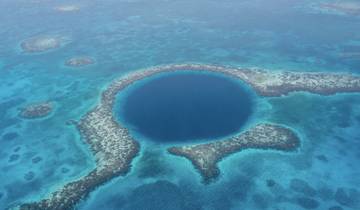 Flight over the Great Blue Hole from Ambergris Caye Tour