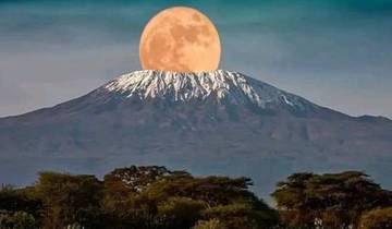 Full moon eclipse at the top of mount kilimanjaro Tour