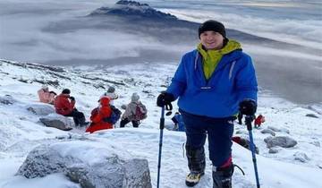 Mount Kilimanjaro climbing via Marangu Route 8 days Tanzania (all accommodation and transport are included)