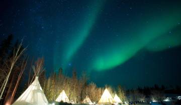 Yellowknife and the Northern Lights from Edmonton