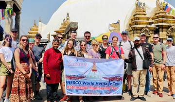 Katmandou : Journée complète de visite du Top 4 du patrimoine de l'UNESCO avec déjeuner - Privé/Groupe