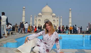 Au départ de Delhi : Tour du Taj Mahal au lever du soleil avec le centre de conservation des éléphants - WILDLIFE SOS circuit